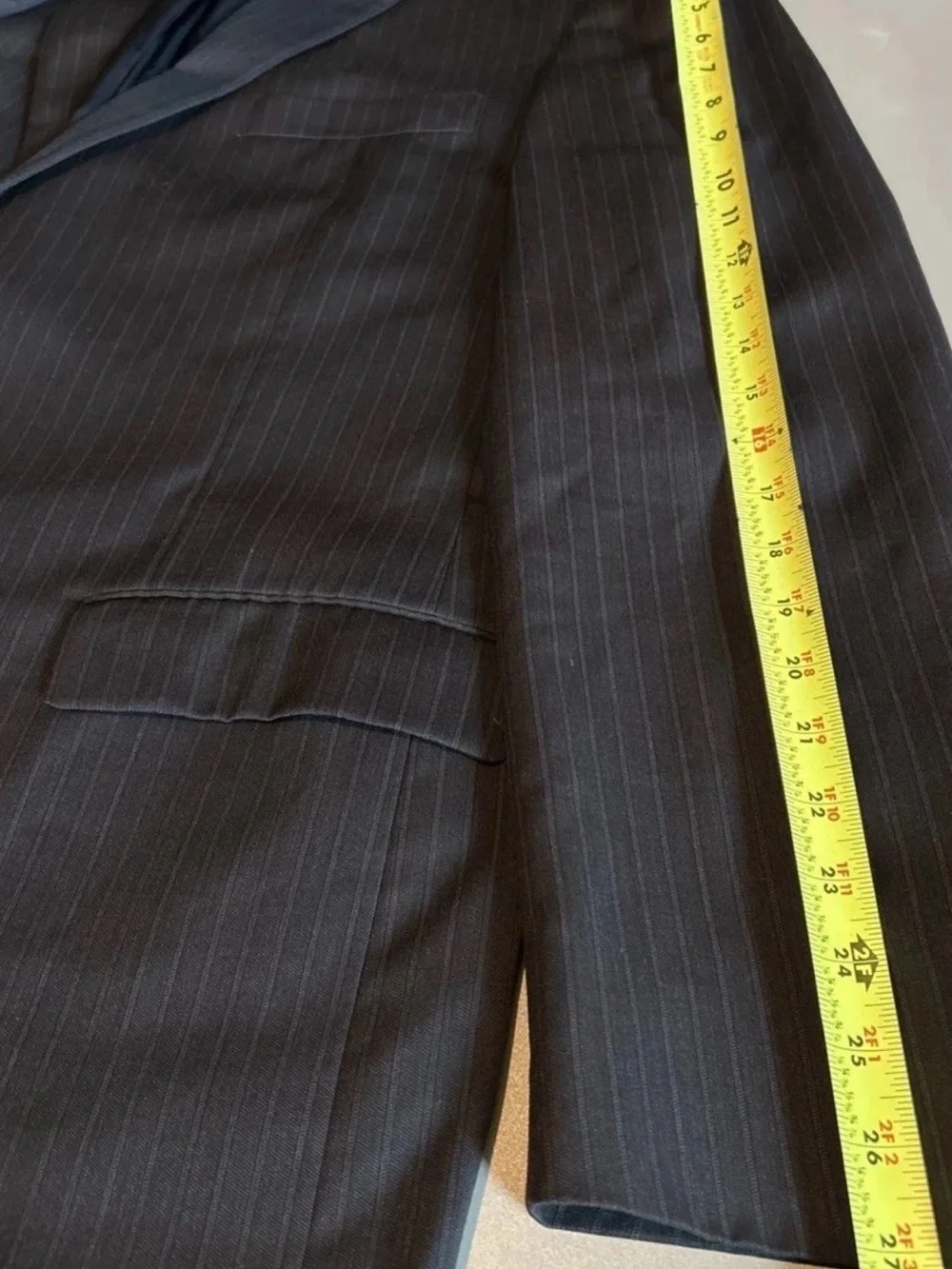 2 PC Hart Schaffer & Marx Chicago Navy 48L  Jacket- 40Wx31L Made In USA